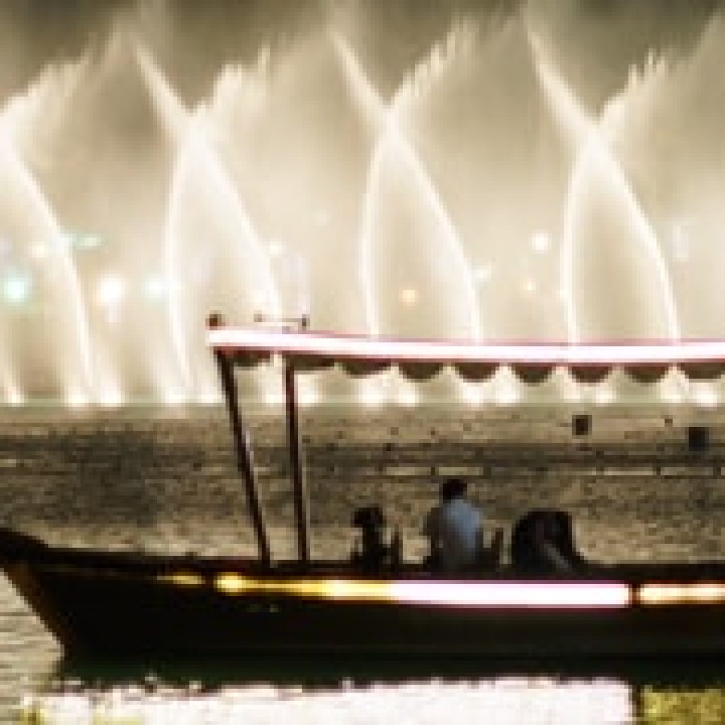Dubai Fountain Show Lake ride from Ras Al Khaimah